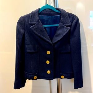 Navy blue jacket with good buttons